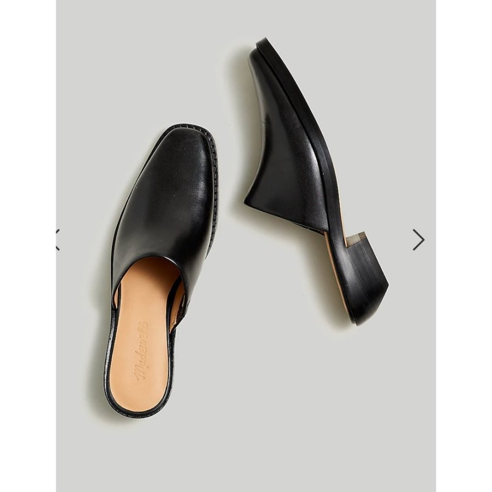 Madewell $148 The Jesse Western Mule in Black Size 7.5 NN053